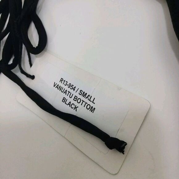 Rachel Pally Womens Vanuata Side Tie Bikini Bottom Black Size Small NWT - Picture 5 of 6